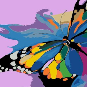 Art Supplies |  Artwille DIY Paint by Numbers – Bright Butterfly Adult Crafts Art Supplies