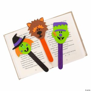 Bookmark Crafts |  6 1/2″ – 7 1 4″ Halloween Characters Bookmark Craft Kit – Makes 12 Bookmark Crafts Bookmark Crafts