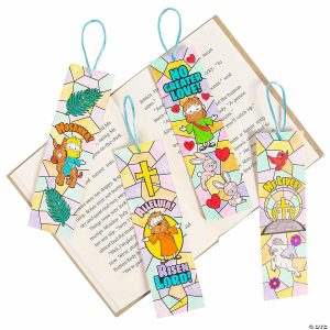 Bookmark Crafts |  Color Your Own Religious Easter Bookmarks – 12 Pc. Bookmark Crafts Bookmark Crafts