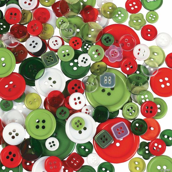 Buttons |  Bulk 800 Pc. Christmas Craft Buttons Craft Supplies Buttons