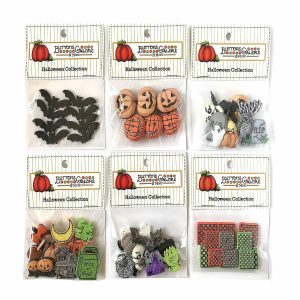 Buttons |  Buttons Galore 50+ Assorted Halloween Buttons for Sewing & Crafts – Set of 6 Button Packs Buttons Buttons