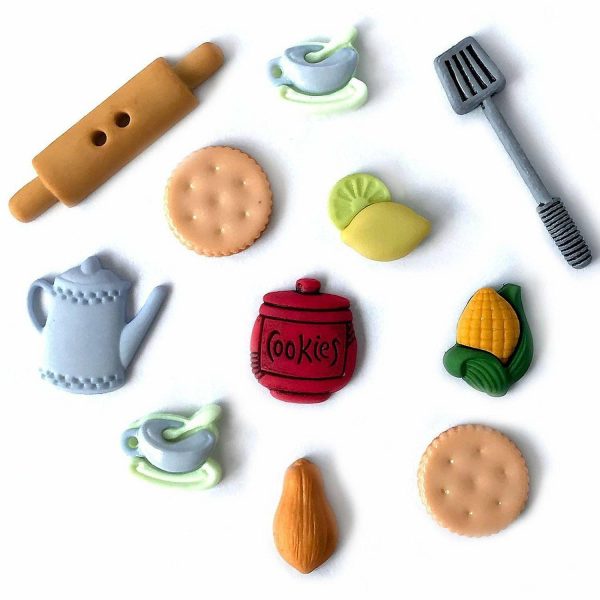 Buttons |  Buttons Galore Craft & Sewing Buttons – Kitchen – 33 Buttons Buttons Buttons