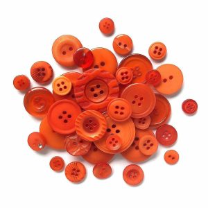 Buttons |  Buttons Galore Craft & Sewing Buttons – Orange  – 8 oz. Buttons Buttons