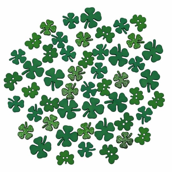 Buttons |  Buttons Galore Shamrock Assortment Button Super Value Pack for DIY Craft and Sewing Projects – 50 Buttons Buttons Buttons