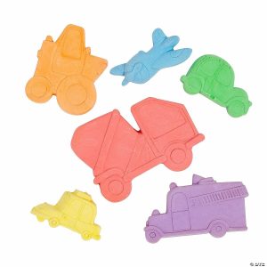 Chalk |  Cool2Create Vehicle-Shaped Sidewalk Chalk Sets – 6 Boxes Chalk Chalk