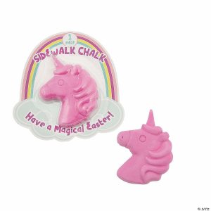 Chalk |  Easter Unicorn Sidewalk Chalk with Card – 12 Pc. Chalk Chalk