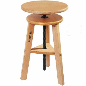 Craft Storage |  MEEDEN Wooden Drafting Stool with Adjustable Height, Artist Stool,Office Studio Stool, Up to 220 Lbs,German Beech Wood, Perfect Craft Storage Craft Storage