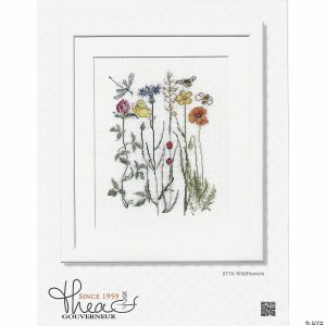 Cross Stitch |  Thea Gouverneur Cross Stitch Kit 16ct Wildflowers Cross Stitch Cross Stitch