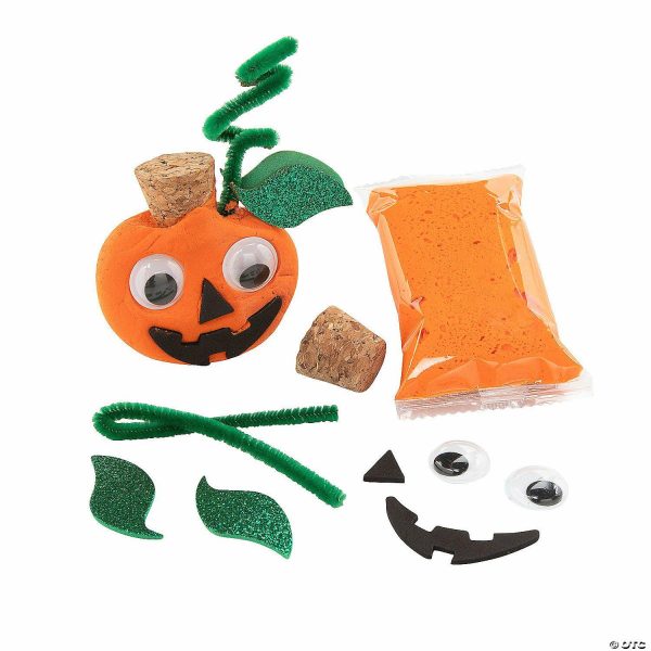 Decoration Crafts |  Jack-O&’-Lantern Air Dry Clay Craft Kit – Makes 12 Crafts for Kids Decoration Crafts