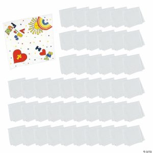 DIY Fabric Crafts |  19″ x 19″ Bulk 48 Pc. DIY Craft White Polyester Bandanas Adult Crafts DIY Fabric Crafts