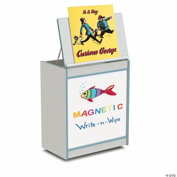 Easels |  Rainbow Accents Big Book Easel – Magnetic Write-N-Wipe – Coastal Blue Art Supplies Easels