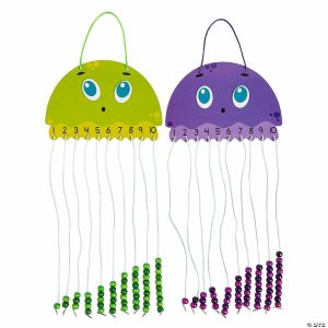 Education Craft Kits |  Count to 10 Jellyfish Educational Craft Kit – Makes 12 Crafts for Kids Education Craft Kits