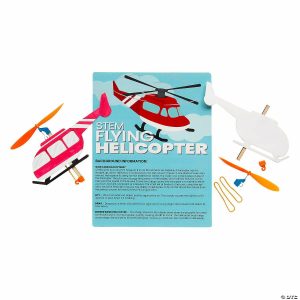 Education Craft Kits |  STEAM Flying Helicopter Activity Learning Challenge Craft Kit – Makes 12 Crafts for Kids Education Craft Kits