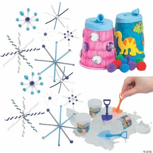 Education Craft Kits |  Winter Stem Kit for 24 Crafts for Kids Education Craft Kits