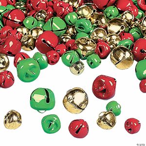 Embellishments |  6mm – 13mm Bulk 200 Pc. Christmas Jingle Bells Craft Supplies Embellishments