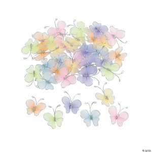 Embellishments |  Fancy Butterflies – 36 Pc. Craft Supplies Embellishments