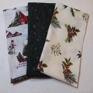 Fabric |  Cristmas Pine and Holly New Half Yard Plus Bundle Fabric Fabric