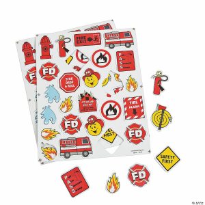 Foam Shapes |  Bulk 300 Pc. Fire Safety Self-Adhesive Shapes Craft Supplies Foam Shapes