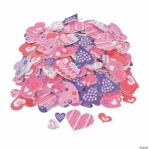 Foam Shapes |  Bulk 500 Pc. Fabulous Foam Self-Adhesive Valentine Heart Shapes Craft Supplies Foam Shapes