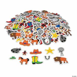 Foam Shapes |  Bulk 500 Pc. Wild West Self-Adhesive Shapes Craft Supplies Foam Shapes