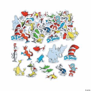 Foam Shapes |  Bulk 72 Pc. Dr. Seuss™ Self-Adhesive Shapes Craft Supplies Foam Shapes