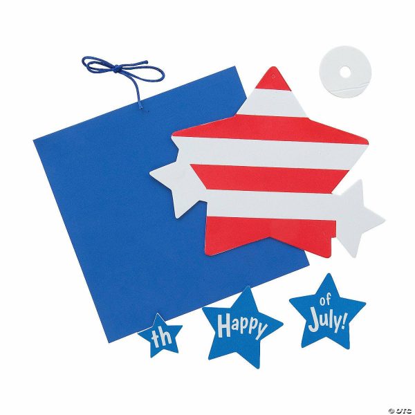 Handprint Crafts |  Happy 4th of July Handprint Sign Craft Kit  – Makes 12 Crafts for Kids Handprint Crafts