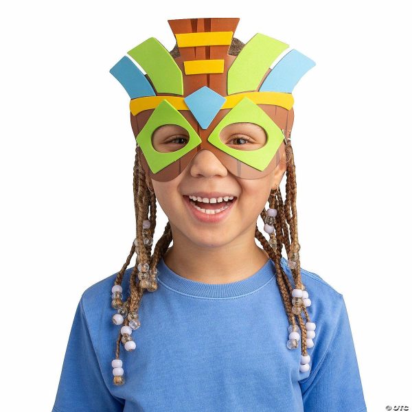 Hat & Mask Crafts |  Tiki Mask Craft Kit – Makes 12 Crafts for Kids Hat & Mask Crafts