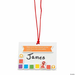 Jewelry Crafts |  Board Games VBS Nametag Necklace Craft Kit – Makes 12 Crafts for Kids Jewelry Crafts