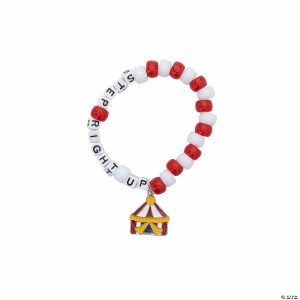 Jewelry Crafts |  Carnival Big Top Pony Bead Bracelet Craft Kit – 12 Pc. Crafts for Kids Jewelry Crafts