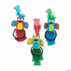 Jewelry Crafts |  Parrot Bracelet Craft Kit – Makes 12 Crafts for Kids Jewelry Crafts