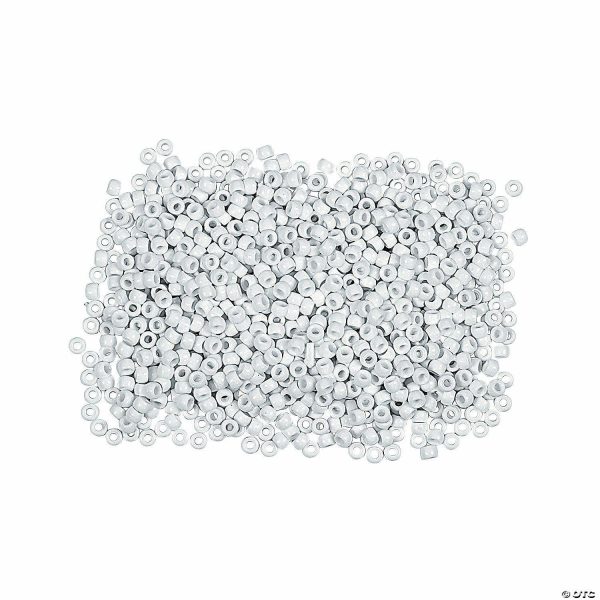 Jewelry Making |  Bulk 1000 Pc. 6mm 1/2 Lb. of White Pony Beads Craft & Hobby Supplies Jewelry Making