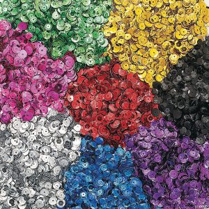 Jewels & Googly Eyes |  Bright Sequin Assortment – 12 Pc. Craft Supplies Jewels & Googly Eyes