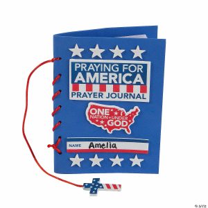 Journal Crafts |  Patriotic Prayer Journal Craft Kit – Makes 12 Crafts for Kids Journal Crafts