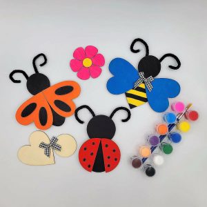 Kids Art Kits |  Ink and Trinket Kids DIY Pollinator Magnet Painting Craft Kit, Makes 4 Crafts for Kids Kids Art Kits