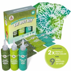 Kids Art Kits |  Tie Dye kit Green 6 Refill Packs Crafts for Kids Kids Art Kits