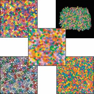 Kids’ Beading Supplies |  Bulk 10,000 Pc. 6 mm 5 Lbs. of Pony Beads Craft Kit Assortment Craft Supplies Kids' Beading Supplies