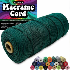 Knitting & Crochet |  Hippie Crafter 100% Cotton Macrame 3mm Cord Knitting & Crochet Knitting & Crochet