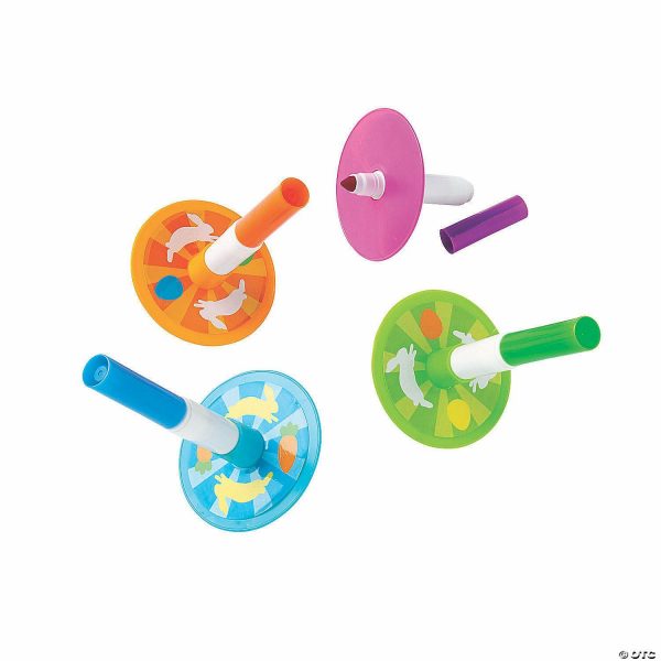 Markers |  4-Color Easter Spin Top Markers – 12 Pc. Craft Supplies Markers