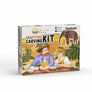 Modeling Clay |  Elephant Soapstone Carving Kit and Whittling, Carve Your Own Sculpture Craft Supplies Modeling Clay