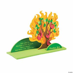 Novelty Crafts |  3D Burning Bush Stand-Up Craft Kit – Makes 12 Crafts for Kids Novelty Crafts