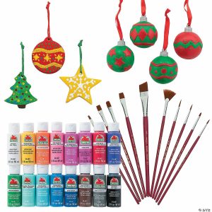 Ornament Crafts |  DIY Ceramic 3D Ornament Craft Kit – Makes 24 Adult Crafts Ornament Crafts