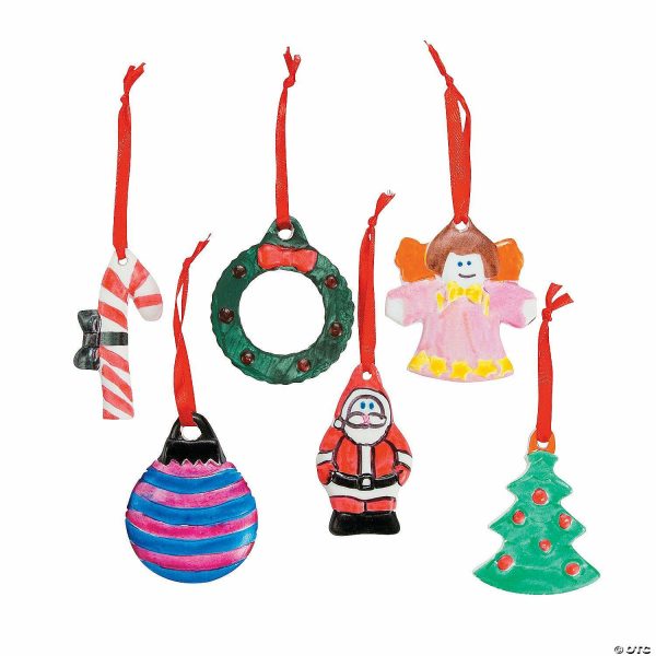 Ornament Crafts |  DIY Ceramic Holiday Ornaments – 12 Pc. Adult Crafts Ornament Crafts