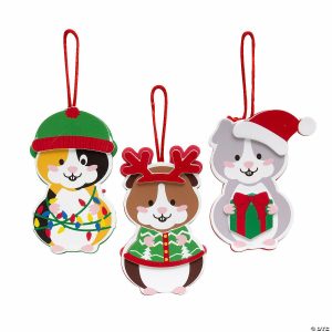 Ornament Crafts |  Guinea Pig Christmas Ornament Craft Kit – Makes 12 Crafts for Kids Ornament Crafts