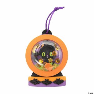 Ornament Crafts |  Halloween Black Cat Shaker Scene Craft Kit – Makes 12 Crafts for Kids Ornament Crafts