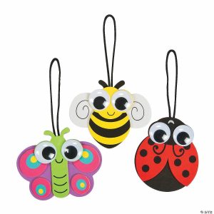 Ornament Crafts |  Spring Big Eye Bug Ornament Craft Kit – Makes 12 Crafts for Kids Ornament Crafts