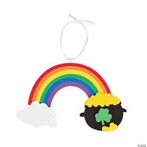 Ornament Crafts |  St. Patrick&’s Day Rainbow Ornament Craft Kit – Makes 12 Crafts for Kids Ornament Crafts