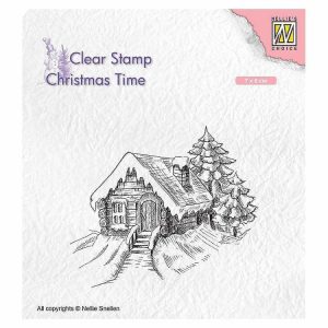 Paint Accessories |  Nellie’s Choice Clear Stamp Cosily Snowy Cottage Craft Supplies Paint Accessories