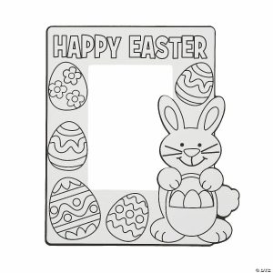 Photo Crafts |  Color Your Own Easter Picture Frames – 12 Pc. Crafts for Kids Photo Crafts