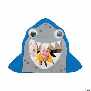 Photo Crafts |  Shark Picture Frame Magnet Craft Kit – Makes 12 Crafts for Kids Photo Crafts