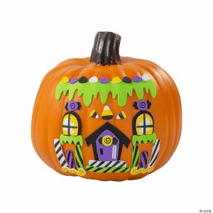 Pumpkin Decorating Kits |  Candy House Pumpkin Decorating Craft Kit – Makes 12 Crafts for Kids Pumpkin Decorating Kits